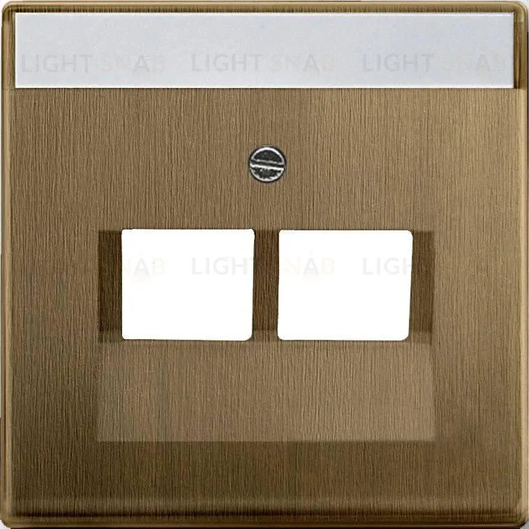 Розетка компьютерная ABB Dynasty RJ-45 2 выхода кат. 5е (античная латунь) 2CKA000230A0470+2CKA001710A4083 2CKA000230A0470 + 2CKA001710A4083
