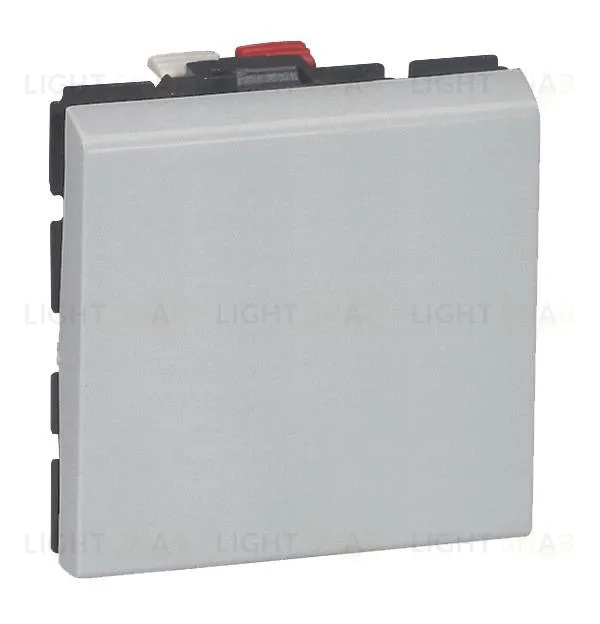 Выключатель Legrand Mosaic для управления с двух мест 10AХ (2 модуля) алюминий 79211 79211