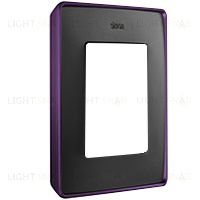 Рамка Simon 82 Detail Цветной Металлизированный, 1 пост (графит с фиолетовым основанием) 8201610-251 8201610-251