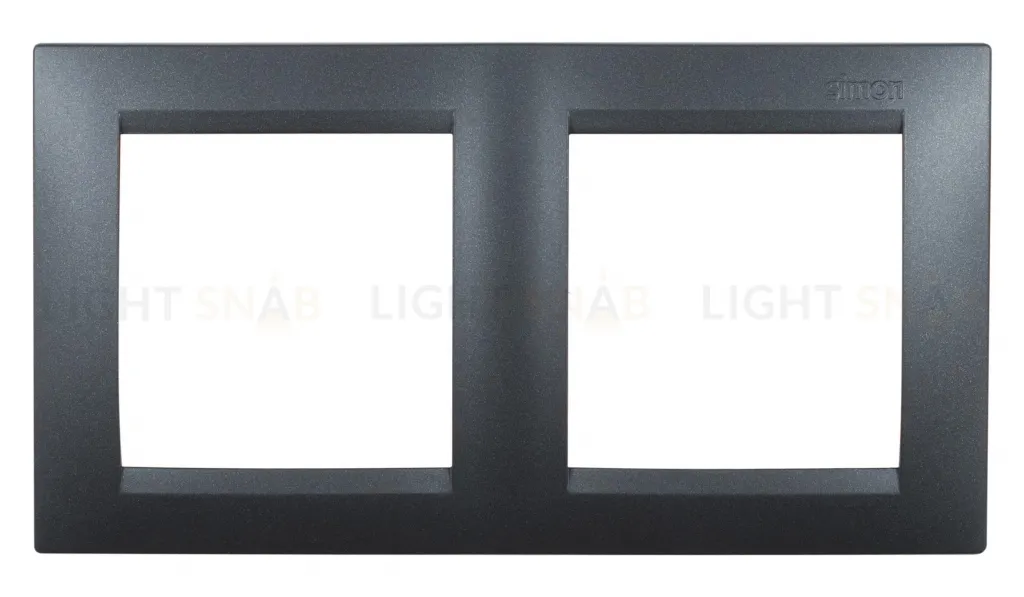 Рамка двойная Simon 15, графит 1500620-038 1500620-038
