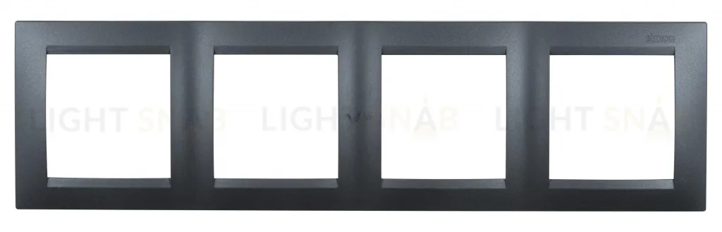 Рамка четверная Simon 15, графит 1500640-038 1500640-038