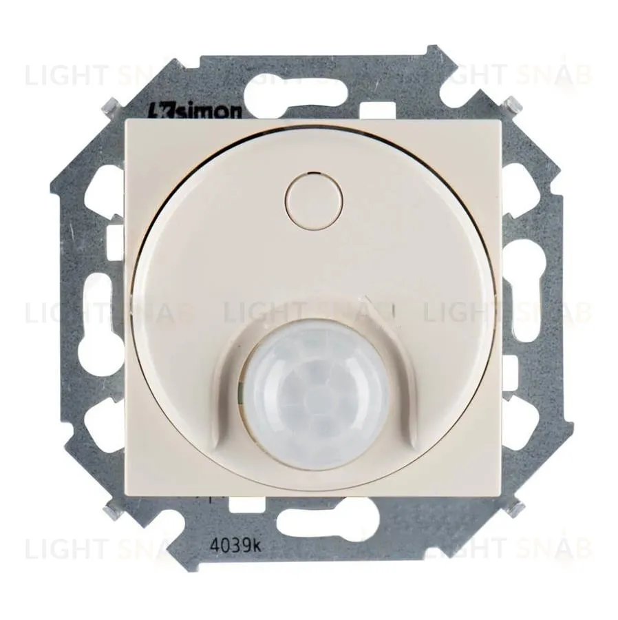 Датчи движения Simon 15 с выключателем 500 Вт, 230В, винтовой зажим (слоновая кость) 1591721-031 1591721-031