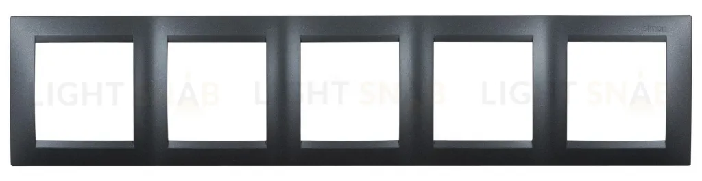 Рамка пятерная Simon 15, графит 1500650-038 1500650-038