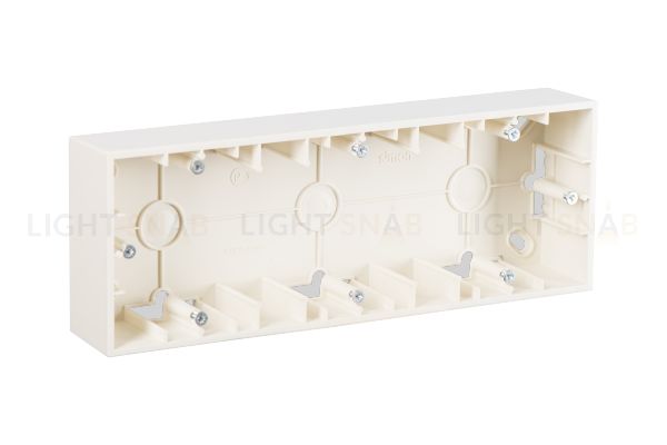 Коробка тройная для накладного монтажа Simon 15, слоновая кость 1590753-031 1590753-031