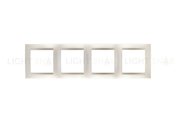 Рамка на 4 поста Simon 15, шампань 1500640-034 1500640-034