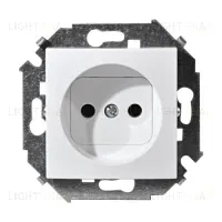 Розетка с заземлением и шторками Simon 15 16А/250В (белая) 1591443-030 1591443-030