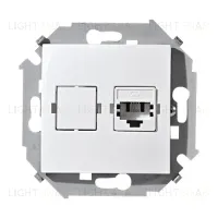 Компьютерная розетка Simon 15 RJ-45 (белая) 1591598-030 1591598-030
