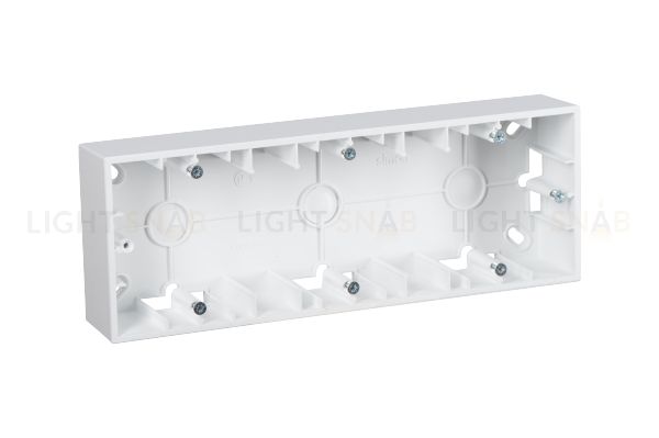 Коробка тройная для накладного монтажа Simon 15, белый 1590753-030 1590753-030