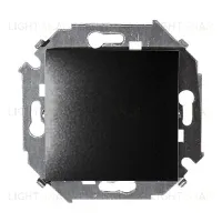 Выключатель одноклавишный Simon 15, 16А 250В, винтовой зажим, графит 1591101-038 1591101-038