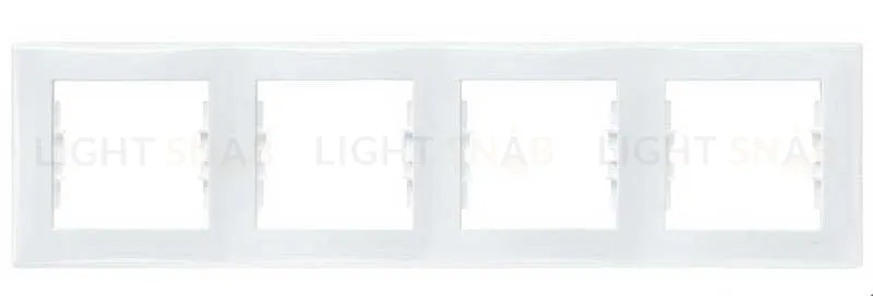Рамка четырехместная горизонтальная Schneider Sedna (белый) SDN5800721 SDN5800721