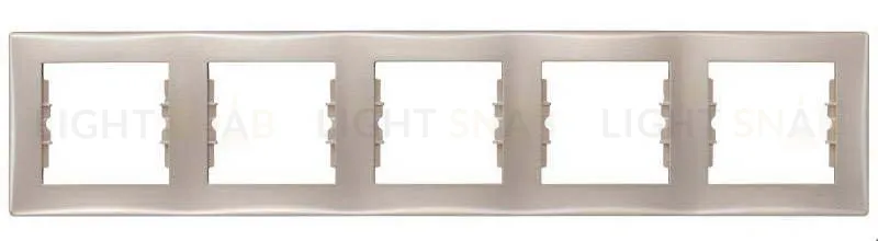 Рамка пятиместная горизонтальная Schneider Sedna (Титан) SDN5800968 SDN5800968