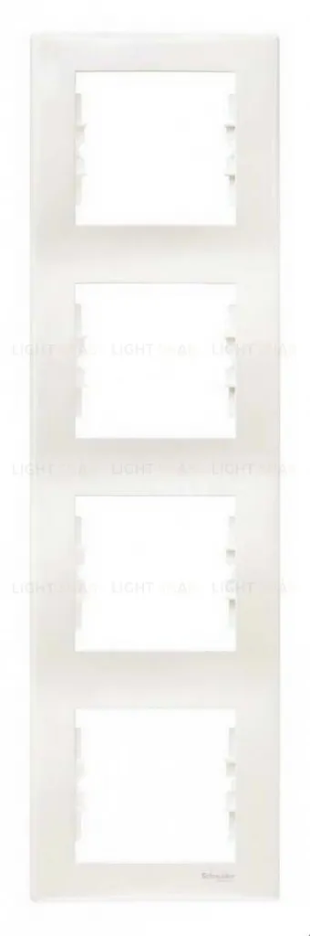 Рамка четырехместная вертикальная Schneider Sedna (бежевый) SDN5802047 SDN5802047