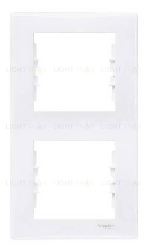 Рамка двухместная вертикальная Schneider Sedna (белый) SDN5801121 SDN5801121