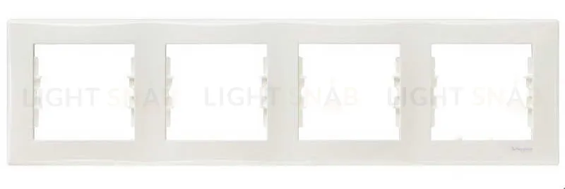 Рамка четырехместная горизонтальная Schneider Sedna (бежевый) SDN5800747 SDN5800747