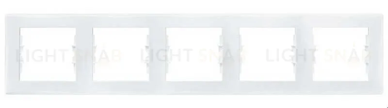 Рамка пятиместная горизонтальная Schneider Sedna (белый) SDN5800921 SDN5800921