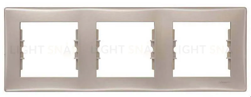 Рамка трехместная горизонтальная Schneider Sedna (Титан) SDN5800568 SDN5800568