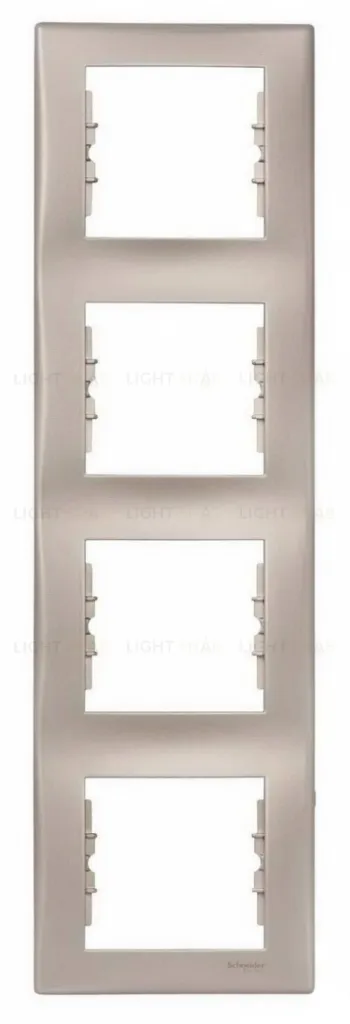 Рамка четырехместная вертикальная Schneider Sedna (Титан) SDN5802068 SDN5802068
