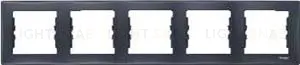 Рамка пятиместная для горизонтальной установки Schneider Sedna (графит) SDN5800970 SDN5800970