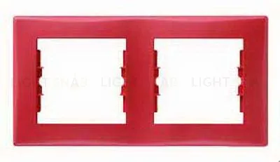 Рамка двухместная горизонтальная Schneider Sedna (красный) SDN5800341 SDN5800341