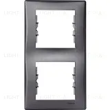 Рамка двухместная для вертикальной установки Schneider Sedna (графит) SDN5801170 SDN5801170