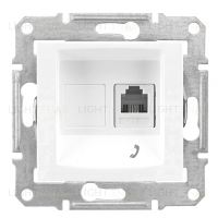 Телефонная розетка Schneider Electric Sedna (RJ11), белый SDN4101121 SDN4101121