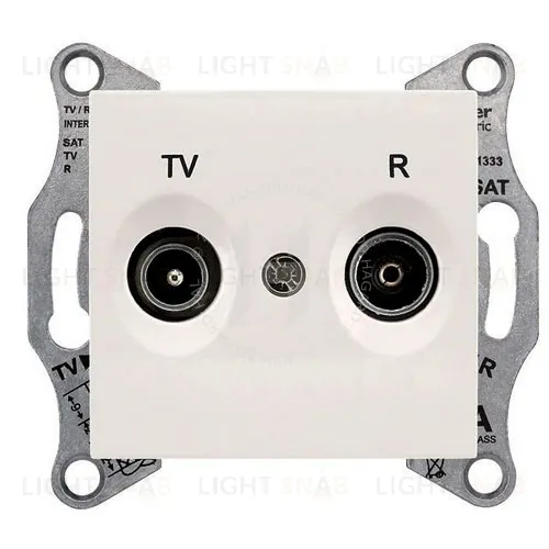 Телевизионная розетка проходная Schneider Electric Sedna TV/FM, бежевый SDN3301847 SDN3301847