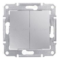 Двухклавишный выключатель Schneider Electric Sedna, алюминий SDN0300160 SDN0300160
