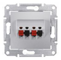 Акустическая розетка двойная Schneider Electric Sedna, алюминий SDN5400160 SDN5400160