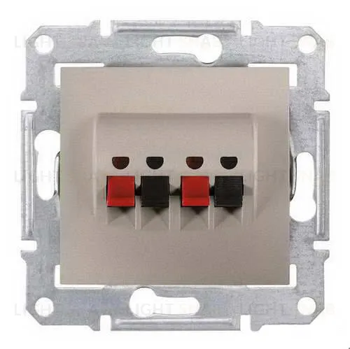 Акустическая розетка двойная Schneider Electric Sedna, титан SDN5400168 SDN5400168