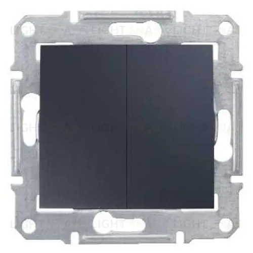 Двухклавишный выключатель Schneider Electric Sedna, графит SDN0300170 SDN0300170