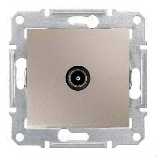 Телевизионная розетка оконечная Schneider Electric Sedna, 1 dB, титан SDN3201668 SDN3201668