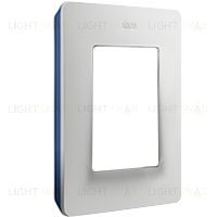 Рамка Simon 82 Detail Original, 1 пост (белая с основанием индиго) 8200610-201 8200610-201