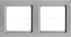 Рамка двойная Berker Q.3 алюминий с эффектом бархата 10126094 10126094