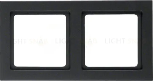 Рамка двойная Berker Q.3 антрацит с эффектом бархата 10126096 10126096