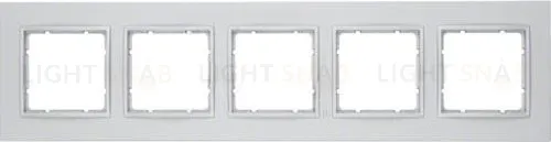 Рамка пятерная Berker B.7 пластик алюминий 10156424 10156424