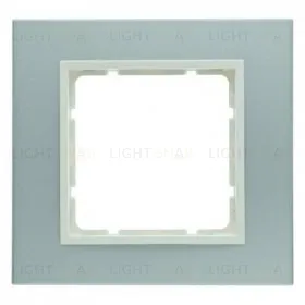 Рамка одинарная Berker B.7 металл алюминий, полярная белизна 10116914 10116914