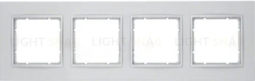 Рамка четверная Berker B.7 пластик алюминий 10146424 10146424