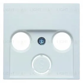 Телевизионная розетка проходная Berker TV-FM, белый глянцевый 12038989+S2900-10 12038989 + S2900-10