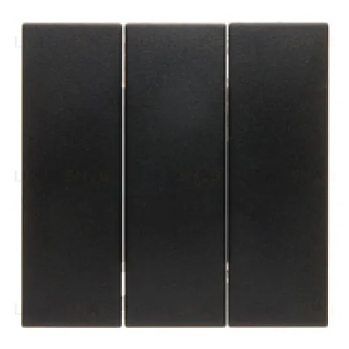 Выключатель 3-х клавишный Berker 16А, антрацит 633023+16651606 633023 + 16651606