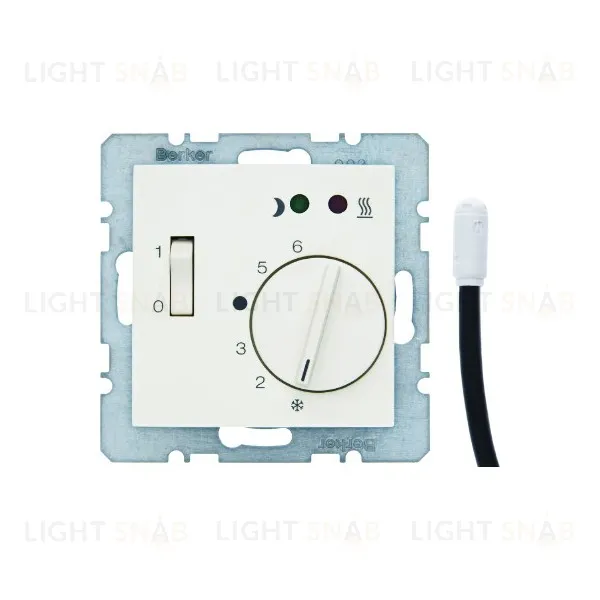 Терморегулятор Berker с выносным датчиком, для электрического теплого пола, 10A/230B 16728989+FRe 525 22 16728989 + FRe 525 22