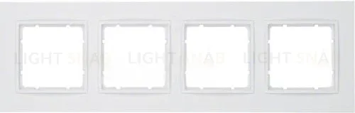 Рамка четверная Berker B.7 полярная белизна матовый 10146919 10146919