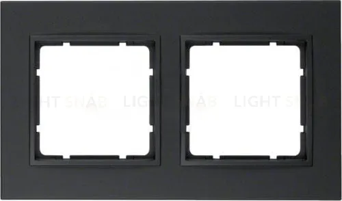 Рамка двойная Berker B.7 пластик антрацит 10126626 10126626