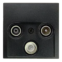 Телевизионная розетка проходная Berker TV-SAT-FM S4110+12031606 S4110 + 12031606