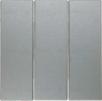 Выключатель трехклавишный, алюминий 633023+16651404 633023 + 16651404