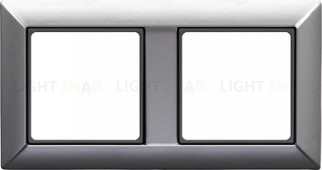 Рамка двойная Jung Eco Profi алюминий EP482AL EP482AL