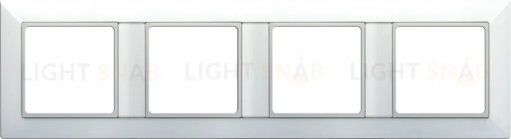 Рамка четверная Jung Eco Profi, белая EP484WW EP484WW