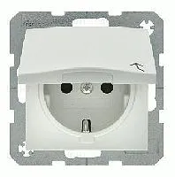 Розетка с заземлением с откидной крышкой Berker 16А/250В 47441909 47441909