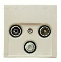 Телевизионная розетка проходная Berker TV-SAT-FM S4110+12038982 S4110 + 12038982