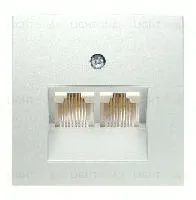 Розетка компьютерная двойная Berker RJ45 6-й кат. 14091909+epuae8-8upok6 14091909 + epuae8-8upok6