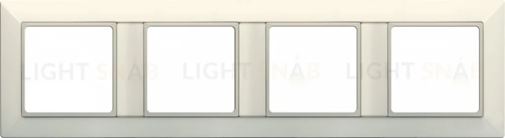 Рамка четверная Jung Eco Profi, слоновая кость EP484 EP484